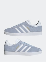 adidas Originals Blue Gazelle Trainers - Image 6 of 10
