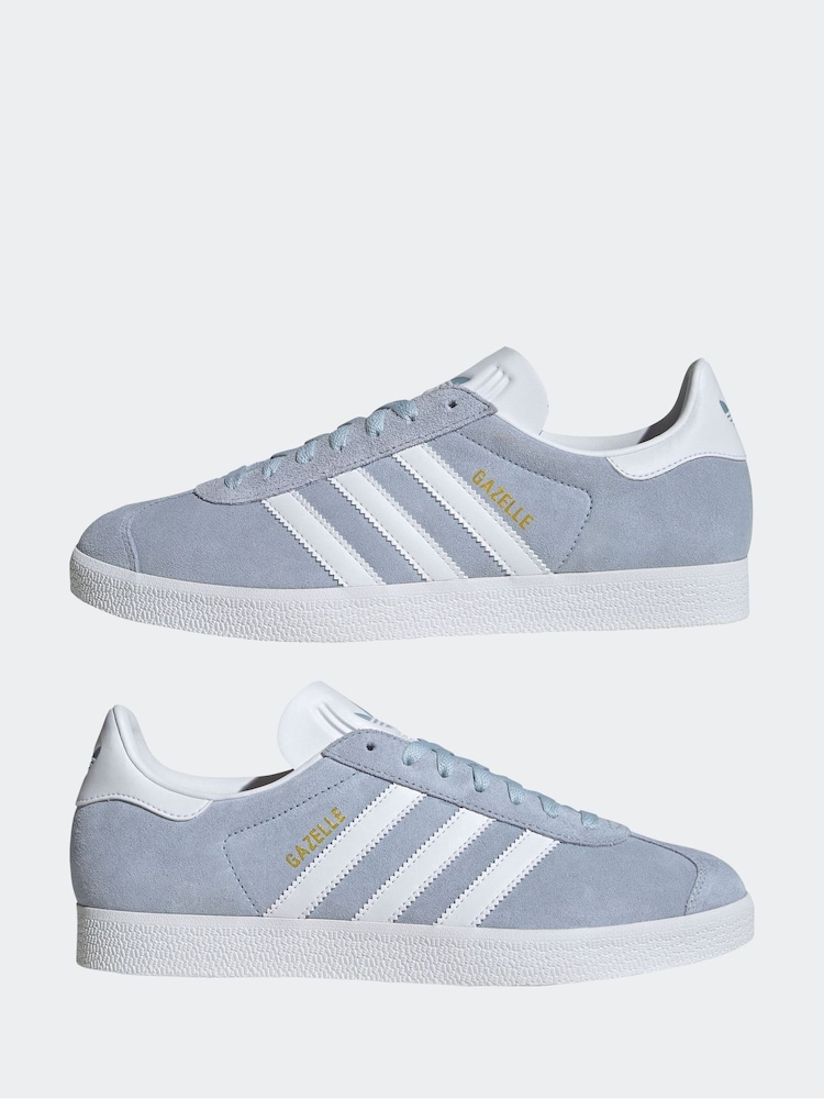 adidas Originals Blue Gazelle Trainers - Image 6 of 10