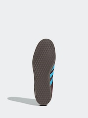 adidas Originals Brown/Blue Gazelle Trainers - Image 7 of 9