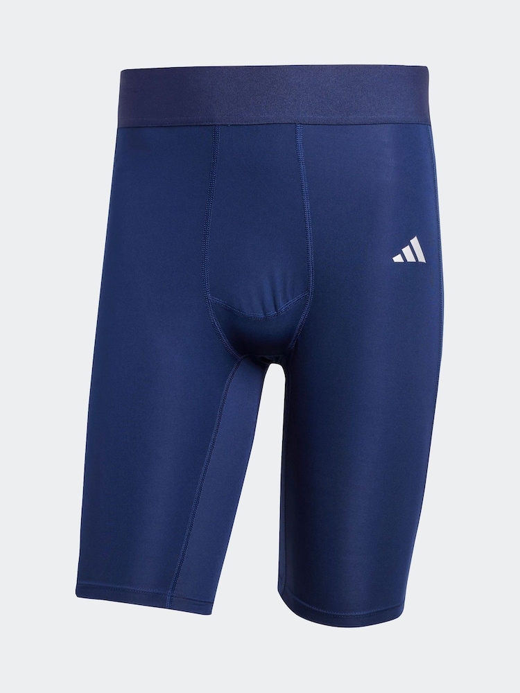 Blau - adidas Techfit Kurze Tights - Bild 1 von 1