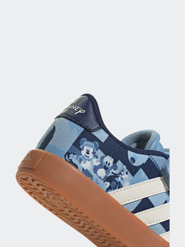 adidas Blue x Disney Mickey Mouse VL Court Trainers - Image 8 of 9