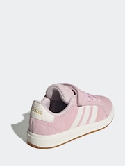 adidas Pink/white Grand Court 00s Trainers - Image 4 of 9