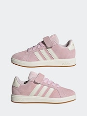 adidas Pink/white Grand Court 00s Trainers - Image 5 of 9