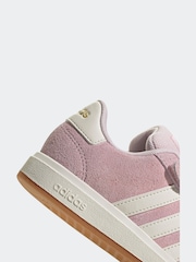 adidas Pink/white Grand Court 00s Trainers - Image 8 of 9
