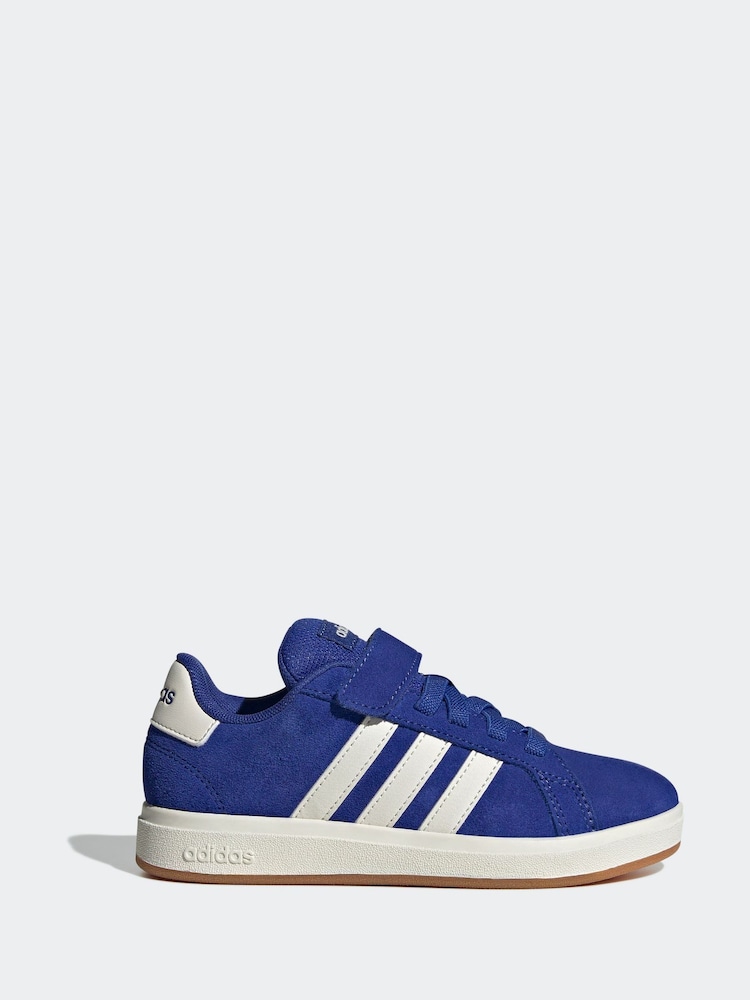 adidas Sky Blue Grand Court 00s Trainers - Image 1 of 9