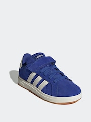 adidas Sky Blue Grand Court 00s Trainers - Image 3 of 9