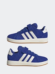 adidas Sky Blue Grand Court 00s Trainers - Image 5 of 9
