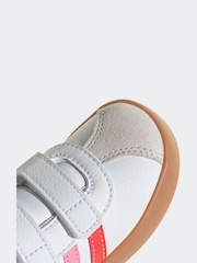 adidas White/Grey VL Court 3.0 Hook and Loop Trainers - Image 8 of 9