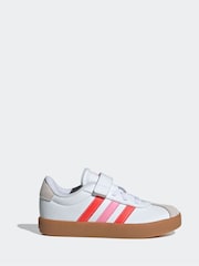 adidas White VL Court 3.0 Trainers - Image 1 of 9