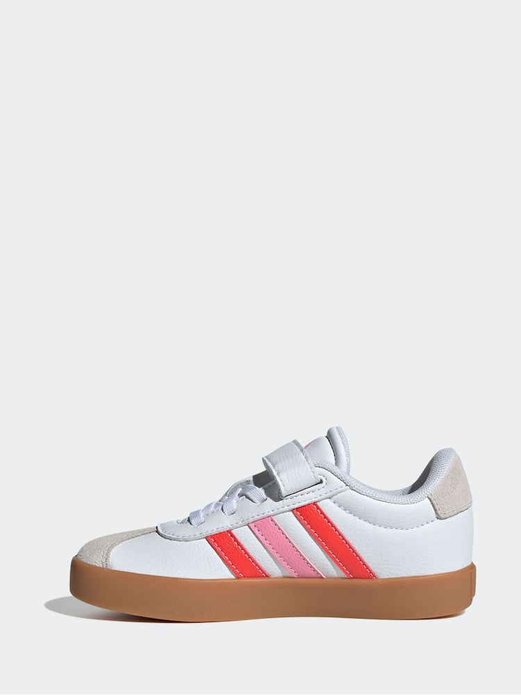 adidas White VL Court 3.0 Trainers - Image 2 of 9