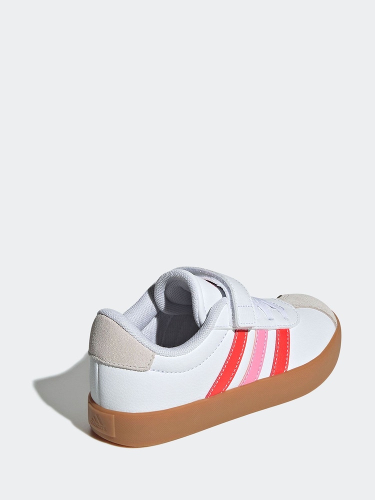 adidas White VL Court 3.0 Trainers - Image 4 of 9