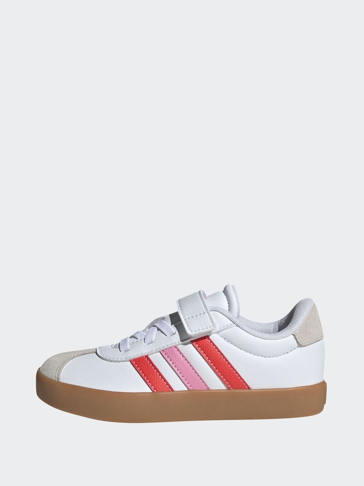 adidas White VL Court 3.0 Trainers - Image 5 of 9