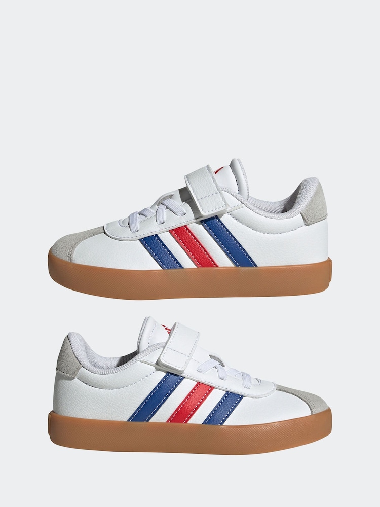 adidas Off White VL Court 3.0 Trainers - Image 5 of 9