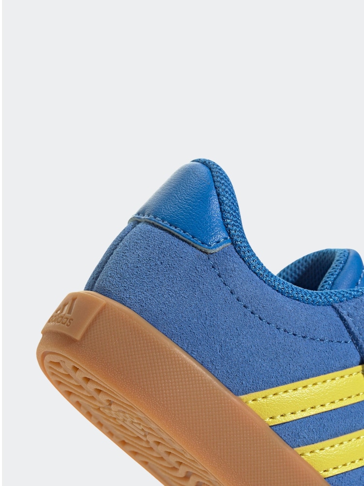 adidas Blue VL Court 3.0 Hook and Loop Trainers - Image 8 of 9