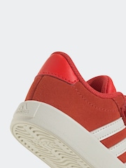 adidas Red VL Court 3.0 Hook and Loop Trainers - Image 8 of 9