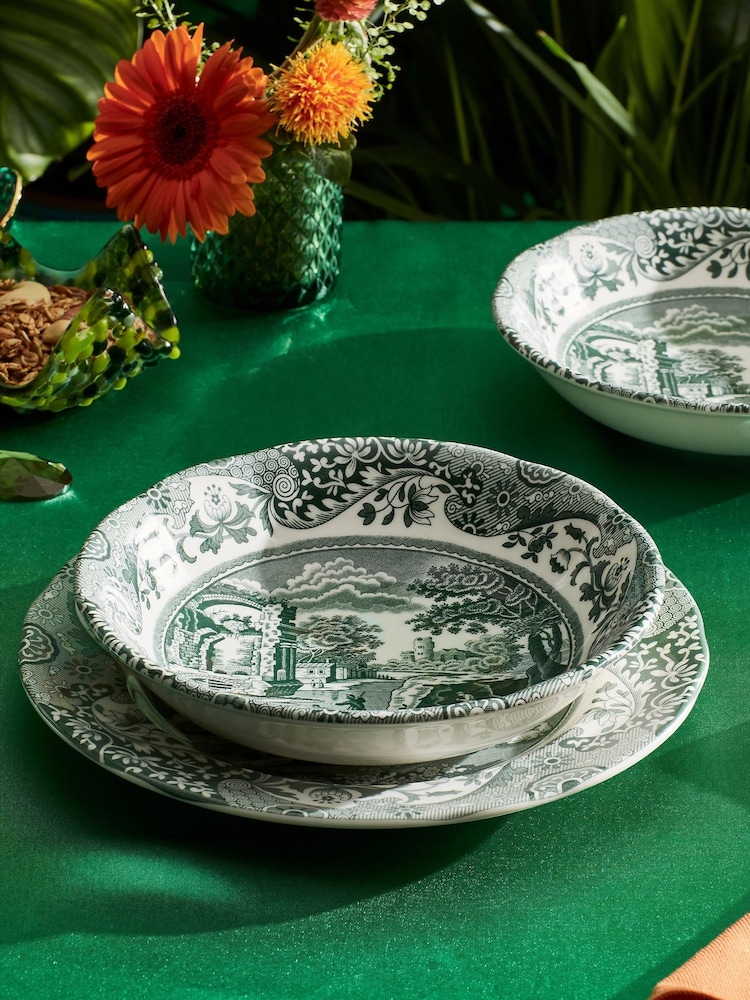 Spode Set of 4 Heritage Green Italian Cereal Bowls - Image 2 of 3