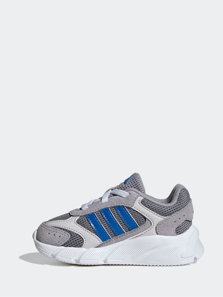 adidas Grey Crazy Chaos 200 Trainers - Image 2 of 8