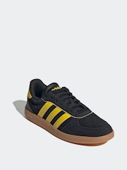 adidas Black/Yellow Breaknet Sleek Trainers - Image 3 of 9