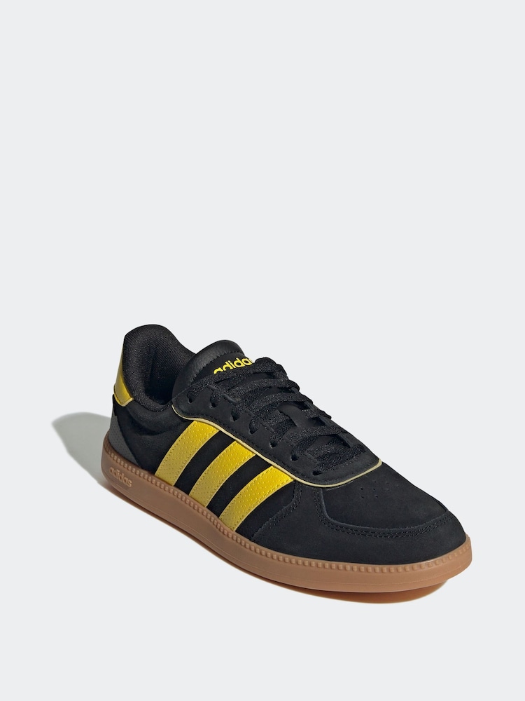 adidas Black/Yellow Breaknet Sleek Trainers - Image 3 of 9