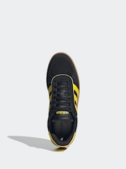 adidas Black/Yellow Breaknet Sleek Trainers - Image 6 of 9