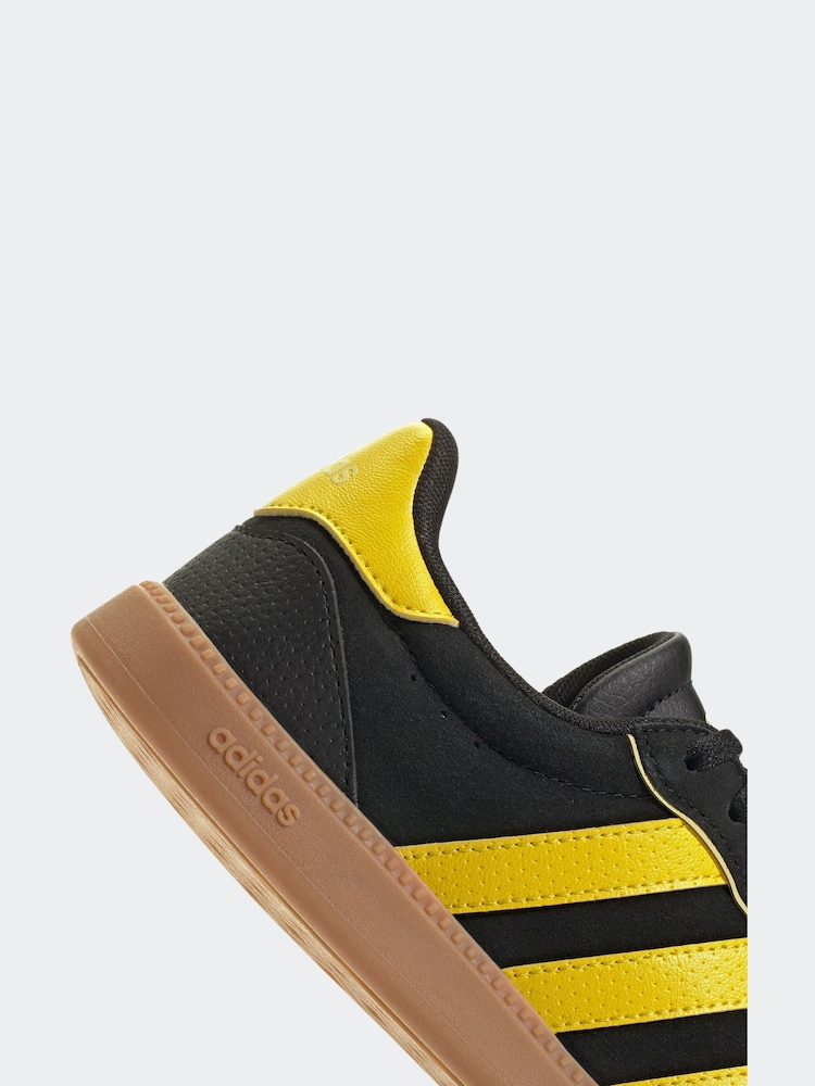 adidas Black/Yellow Breaknet Sleek Trainers - Image 8 of 9