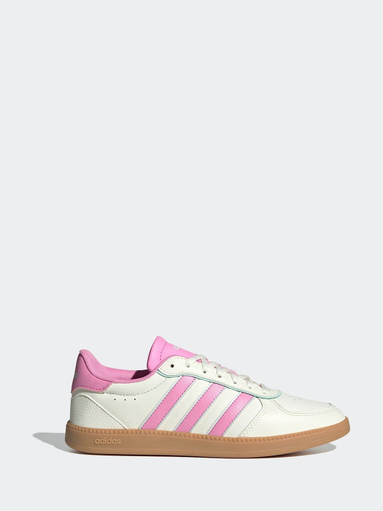 adidas White Breaknet Sleek Trainers - Image 1 of 9