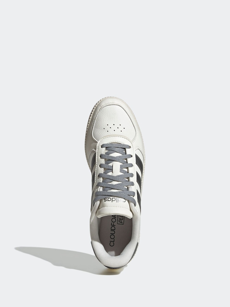 adidas White Chrome Breaknet Sleek Trainers - Image 6 of 9