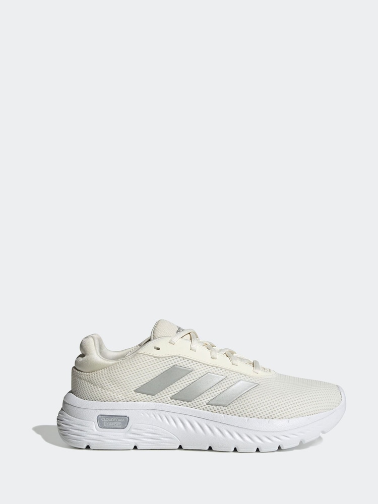 adidas White Cloudfoam Comfy Trainers - Image 1 of 4