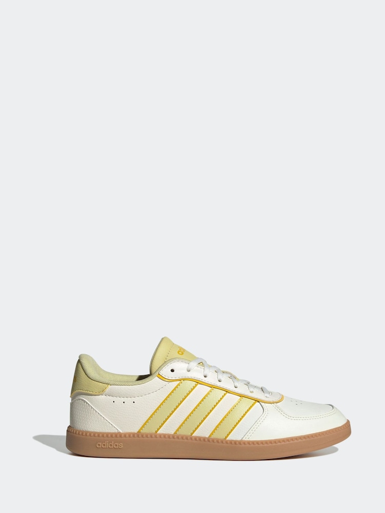 adidas White/Gols Breaknet Sleek Trainers - Image 1 of 9