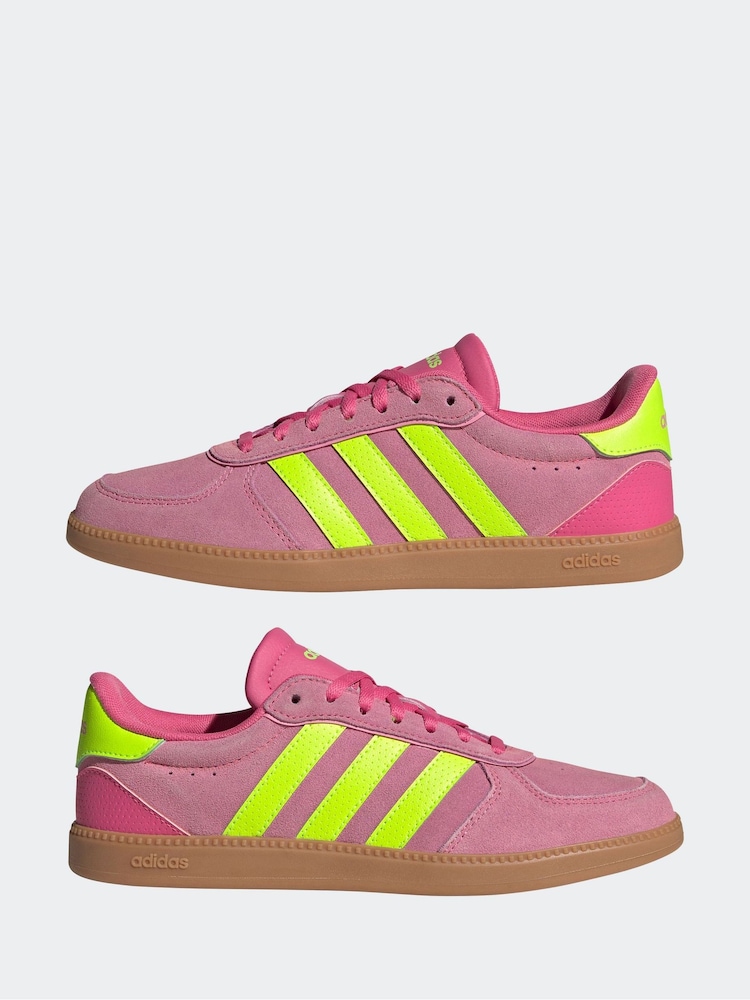 adidas Pink Breaknet Sleek Trainers - Image 7 of 11