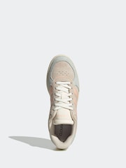 adidas Off White Chrome Breaknet Sleek Trainers - Image 6 of 9