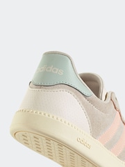 adidas Off White Chrome Breaknet Sleek Trainers - Image 9 of 9