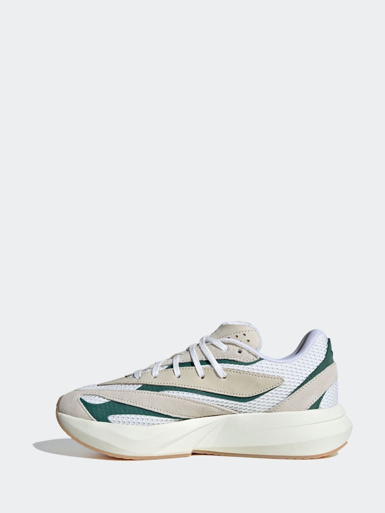 adidas White Lightblaze Trainers - Image 2 of 9