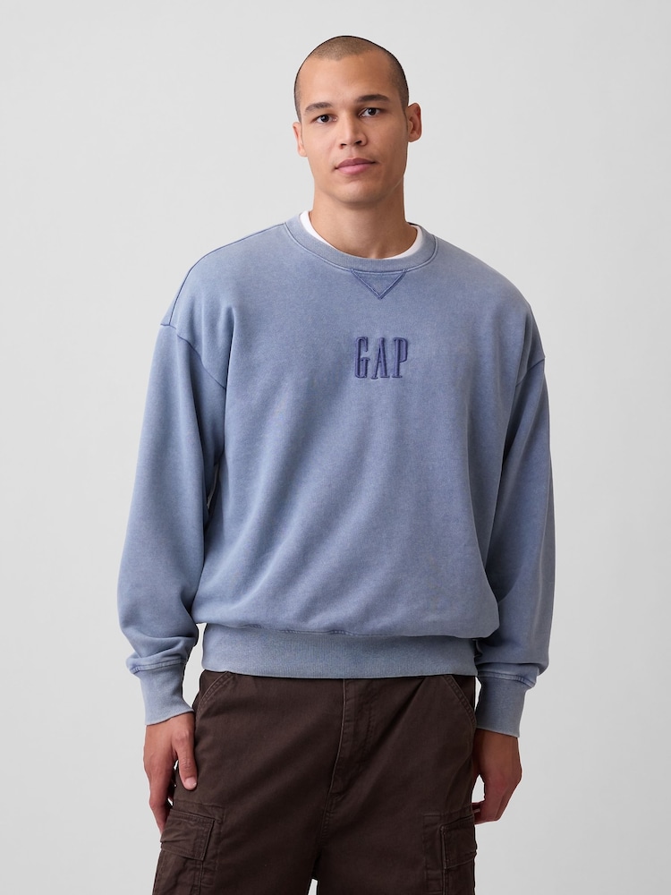 Zils - Gap smagsvara lielizmēra sporta krekls ar logotipu - Attēls 1 no 4