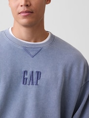 Zils - Gap smagsvara lielizmēra sporta krekls ar logotipu - Attēls 4 no 4
