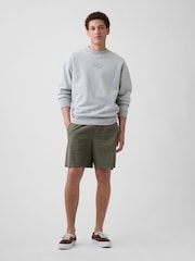 Gap Grey Relaxed Mini-Logo Sweatshirt - Image 3 of 6