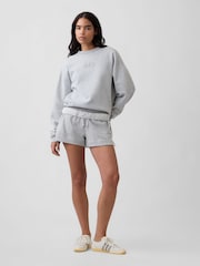Gap Grey Relaxed Mini-Logo Sweatshirt - Image 5 of 6