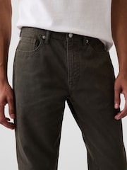 Gap Green Canvas Relaxed Straight Jeans - Image 5 of 6