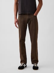 Gap Brown Canvas Relaxed Straight Jeans - Image 1 of 6