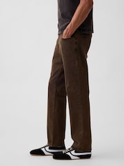 Gap Brown Canvas Relaxed Straight Jeans - Image 4 of 6