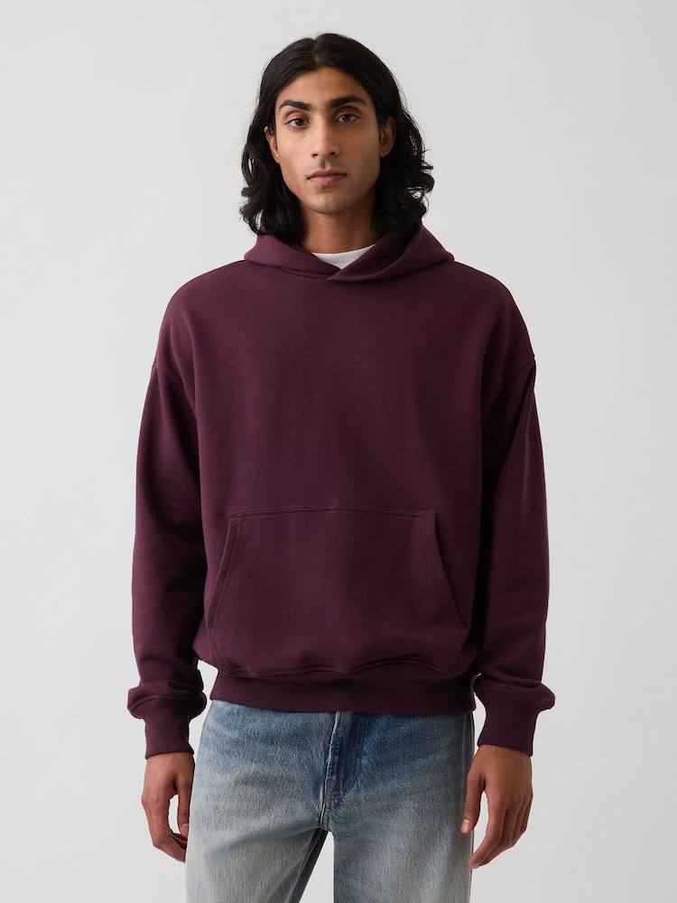 Burdeos - Gap Heavyweight Oversized Hoodie - Imagen 1 de 4
