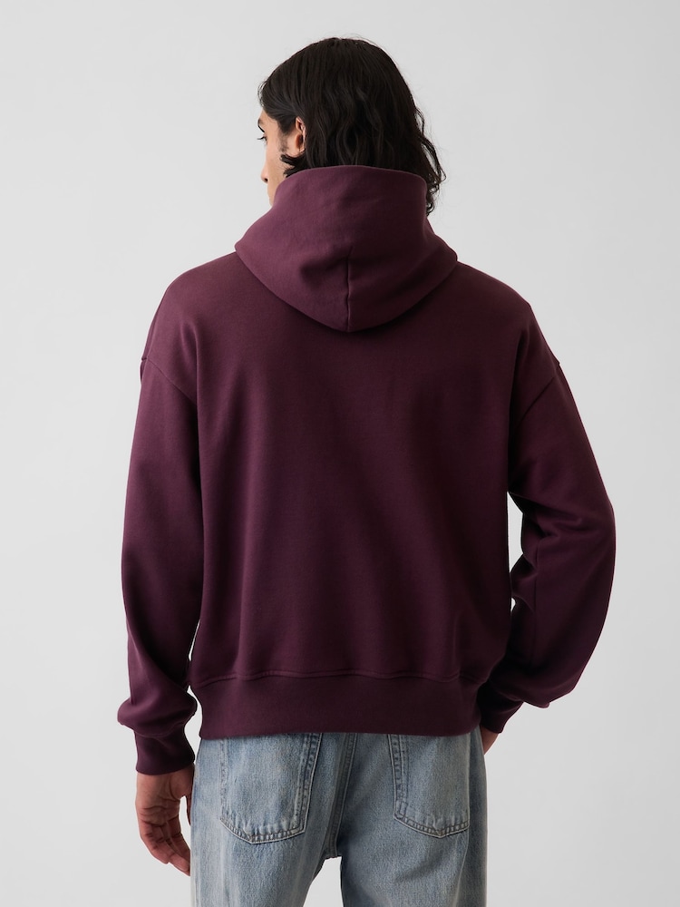 Burdeos - Gap Heavyweight Oversized Hoodie - Imagen 2 de 4