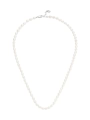 Beaverbrooks Silver Tone Rice Pearl Necklace - Image 1 of 3