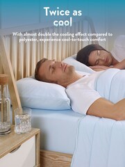 Slumberdown Blue Cool Sleep Ultracool Nylon Summer 2 Pillowcases - Image 2 of 10