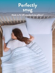 Slumberdown Blue Cool Sleep Ultracool Nylon Summer 2 Pillowcases - Image 5 of 10