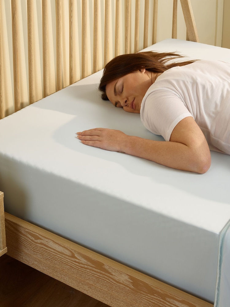 Slumberdown Blue Cool Sleep Ultracool Nylon Summer Fitted Sheet - Image 1 of 10