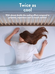 Slumberdown Blue Cool Sleep Ultracool Nylon Summer Fitted Sheet - Image 2 of 10