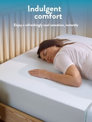 Slumberdown Blue Cool Sleep Ultracool Nylon Summer Fitted Sheet - Image 3 of 10