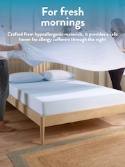 Slumberdown Blue Cool Sleep Ultracool Nylon Summer Fitted Sheet - Image 6 of 10