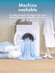 Slumberdown Blue Cool Sleep Ultracool Nylon Summer Fitted Sheet - Image 8 of 10
